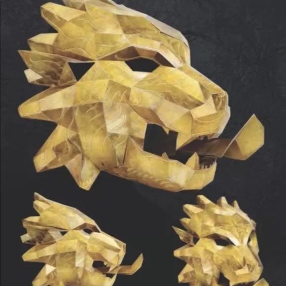 New Game of Thrones Mask - House Lannister Lion 3D Mask Wall Mount HBO - Picture 5 of 5